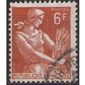 Mi 1148: 6 Fr. brown-orange Definitive Stamp: F...