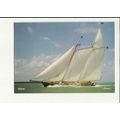 Sailing Ship AMERICA Postcard by Kenbe