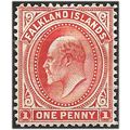 Falkland Islands 1904 SG44 1d Vermillion Mounte...