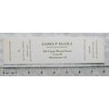 Vintage bookmark - James P McGill, Chorlton on ...