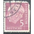 Germany 1954 - 5pf purple - President Heuss - used