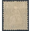 Helvetia: 2c - Switzerland 1862 - FH - MiNr 20