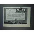 1915 A.B.A. Cheques Ad - See America On