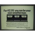 1967 Westclox Weather Station Ad - Your Own Weatherman