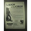 1985 Damart Underwear Ad - Laugh at the Cold