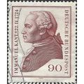 GERMANY, Immanuel Kant, red-brown 1974, 90pf, #4