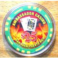 Ambassador $25. Casino Chip - San Juan, Puerto ...