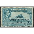 Gibraltar 1950 Inauguration of Legislative Council 3d Greenish Blue SG141 GU