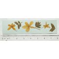 Vintage homemade bookmark - dried leaves & flowers