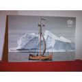 UNICEF. boat GAIA iceberg unused postcard #