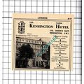 The Kensington Hotel London Small Advert - 1958...
