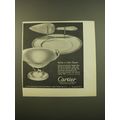 1961 Cartier Cheese Tray and Bowl Advertisement - Before or after dinner
