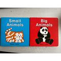 2 SARA LYNN BOARD BOOKS SMALL ANIMALS BIG ANIMA...