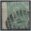 1865 SG101 1/- Green Plate 4 Wmk EMBLEMS Good/F...