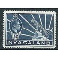 Nyasaland 1938 SG134 3d Blue Mounted Mint ....