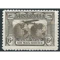 Australia 1931 SG139 6d Sepia "AIR MAIL" Mounte...