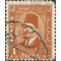 EGYPT, King Fouad, orange 1927, 1mill, #2