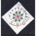 Netherlands 1992 Christmas - Silver 55c Used