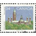 CANADA, Parliament Buildings, westblock , blue 1985, 34c, #5