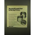 1965 Bering Cigars Ad - Tell By The Ring It Wears