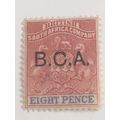 British Central Africa 1891 8d Rose Lake Ultram...