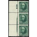 273, Mint 1 LH - 2 NH 3¢ PL# & Imprint Strip of...