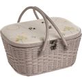 Hobby Gift Sewing Box Wicker Basket - Linen Bee