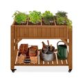 Outdoor Elevated Raised Garden Bed Planter Box ...