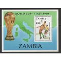 ZAMBIA 1990 - World Cup Italy - k50 mini sheet ...