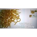 Brass Coated Steel 5/8" X 3/16" Closed Eye Ring...