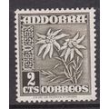 Andorra Spain 1951 Edelweiss 2c Mint Never Hung...