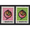 Taiwan Chinese New Year of the Cock 2v 1980 MNH...