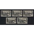 Lebanon Grand Serail Palace 5 Pcs 1947 Canc SG#...