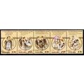 Australia 1983 Sentimental Bloke Strip of 5 Se-...