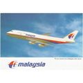 Malaysia Airlines Boeing B747 Aircraft Postcard...