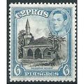 Cyprus 1938 SG158 6pi Black & Blue Mounted Mint...