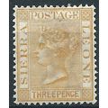 Sierra Leone 1889 SG32 3d Yellow Mounted Mint ....