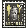 Nigeria 1961 SG95 6d Yellow Mounted Mint . ..