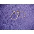 Beautiful Gold-look Hoop stud/pierced Earrings