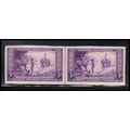 755 3c Wisconsin Very Fine MNH Hor Pair Vert Li...