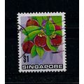 Singapore.SG221 $1 Mangosteen.Fine Used.July21b