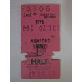 BR Rye-Ashford(Kent) Cheap Day 2nd Rtn Half Ticket