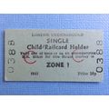 London Transport Single Child/Railcard Holder Z...