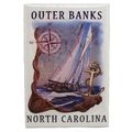 Outer Banks North Carolina Metal Fridge Magnet