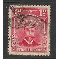 SOUTHERN RHODSIA 1924 1d BRIGHT ROSE SG 2 FINE ...