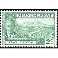 Montserrat KGVI 1951 2c Green Mounted Mint MM S...