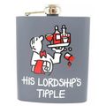 His Lordships Tipple Hip Flask Metal Grey 12 CM...