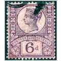 1887-1892 Queen Victoria Jubilee - 6d violet (a...