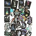 25pcs/set Cartoon Black Edge Space Astronaut Gr...