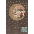 Bonne Fête - Étoiles d'Or et Croissant de Lune,...